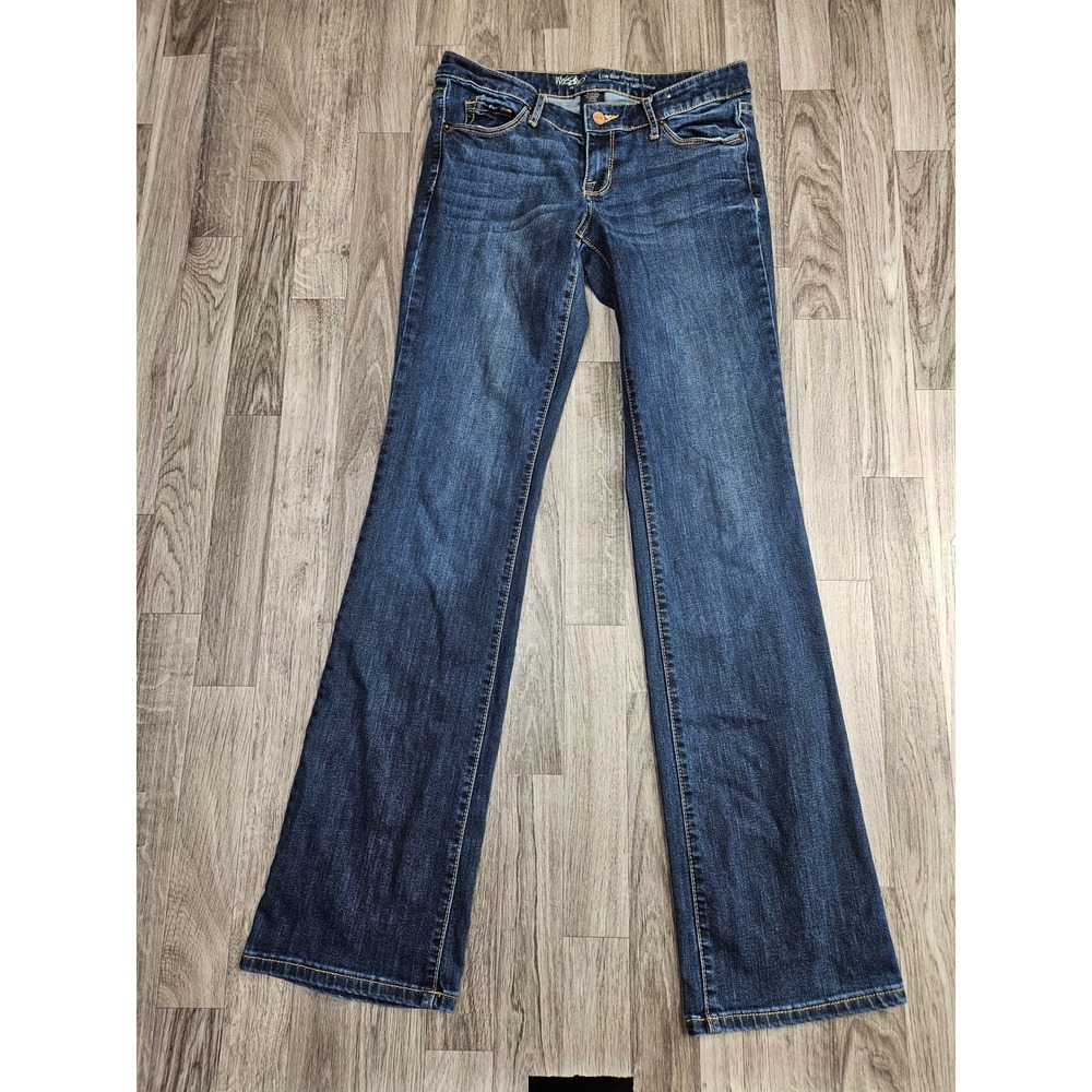 Mossimo Bootcut Jeans Womens 6L Dark Wash Low Rise Stretch Denim
